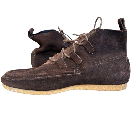 GUCCI SUEDE-WALLABEE DESERT BOOTS DARK-BROWN/w GUM SOLES MENS SIZE 11.5 D main image 10